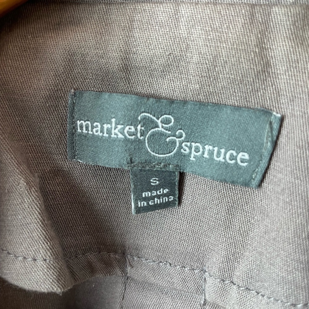 Market & Spruce Grey Hooded Jacket - Picture 4 of 6